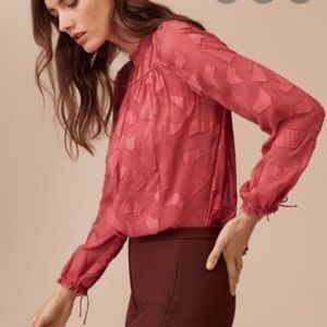 Aritzia Red Blouse
